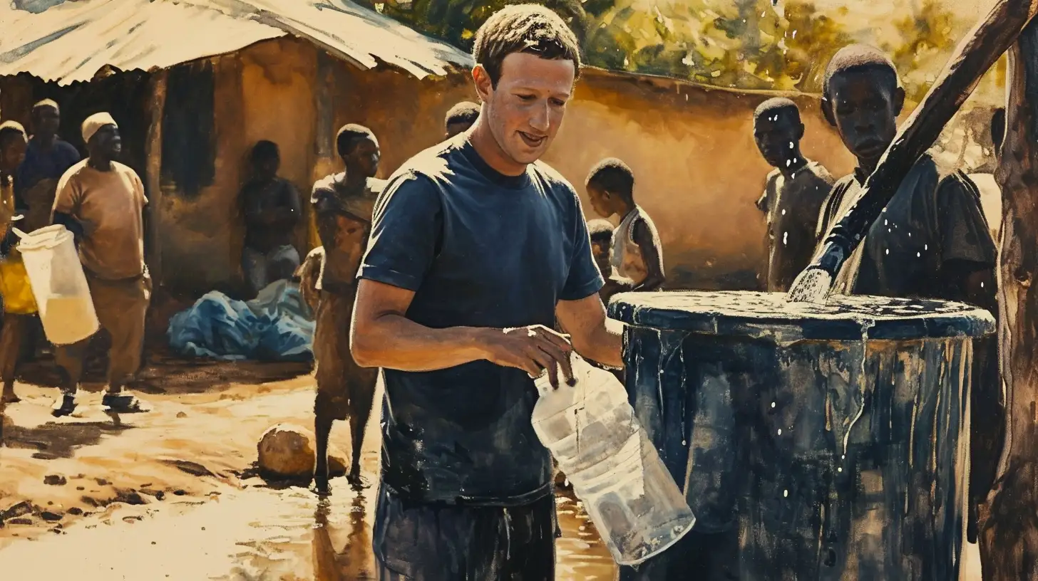 Mark Zuckerberg In Africa Building Water Wells