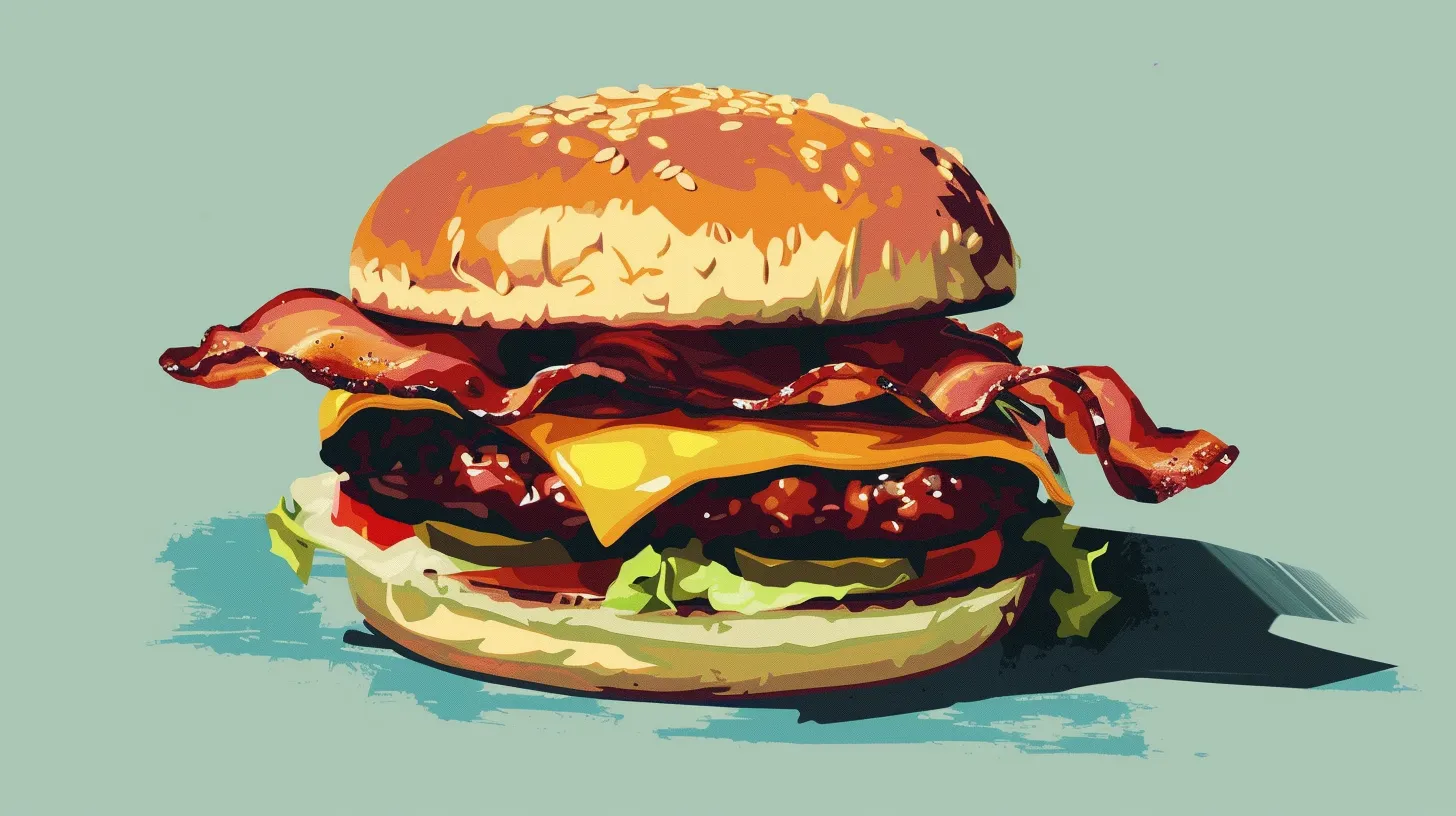 A 26w Bacon Cheeseburger