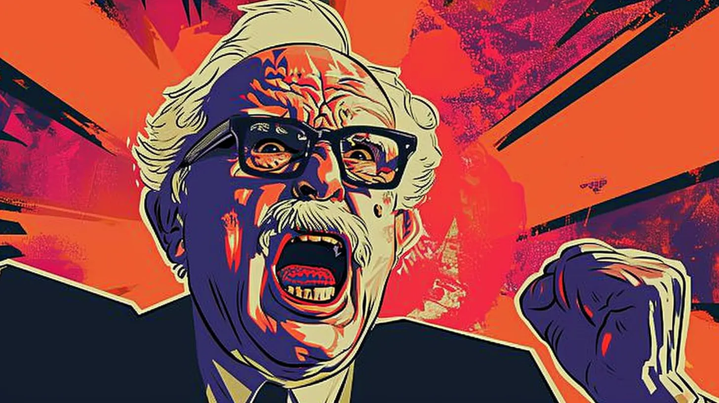 An Angry COLONEL SANDERS