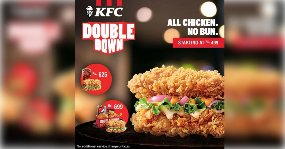 Double Down Ad Kfc