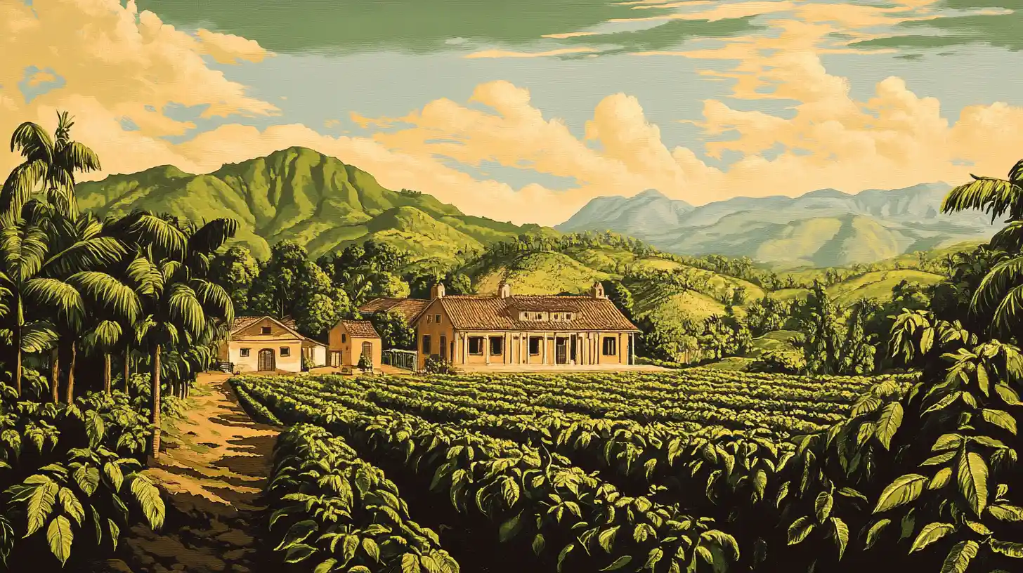 © History Oasis Coffee Plantation In Brazil 1700s