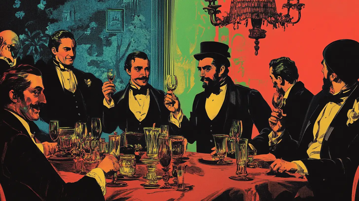 Famous Men At A Male Brothel