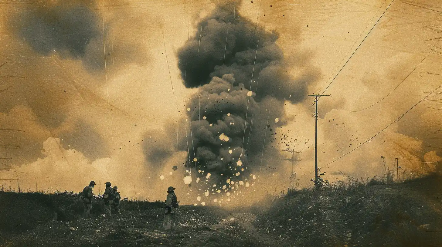 © History Oasis Battle In Ww1 Telegraph Lines