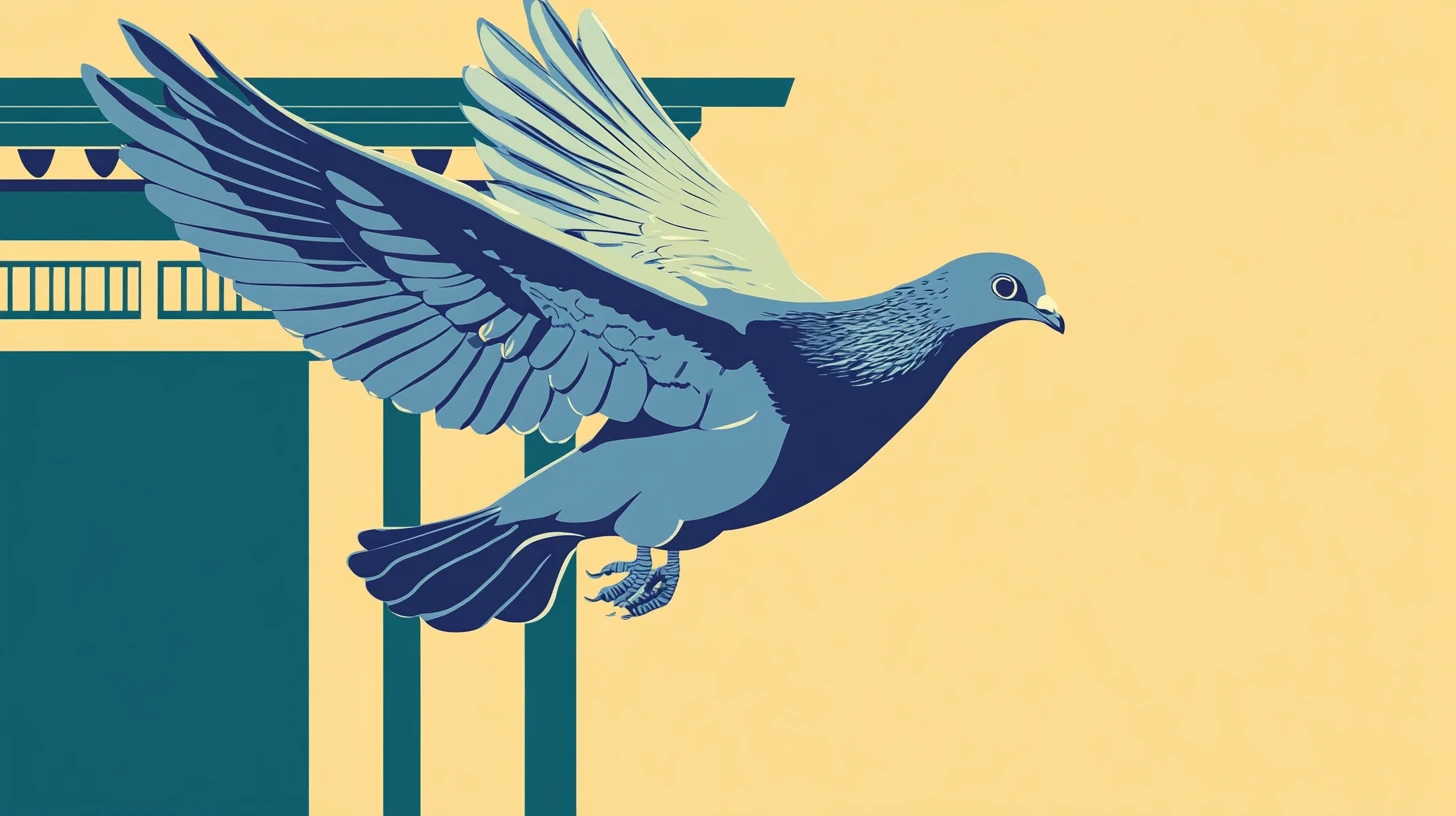 © History Oasis Carrier Pigeon In The Olympics