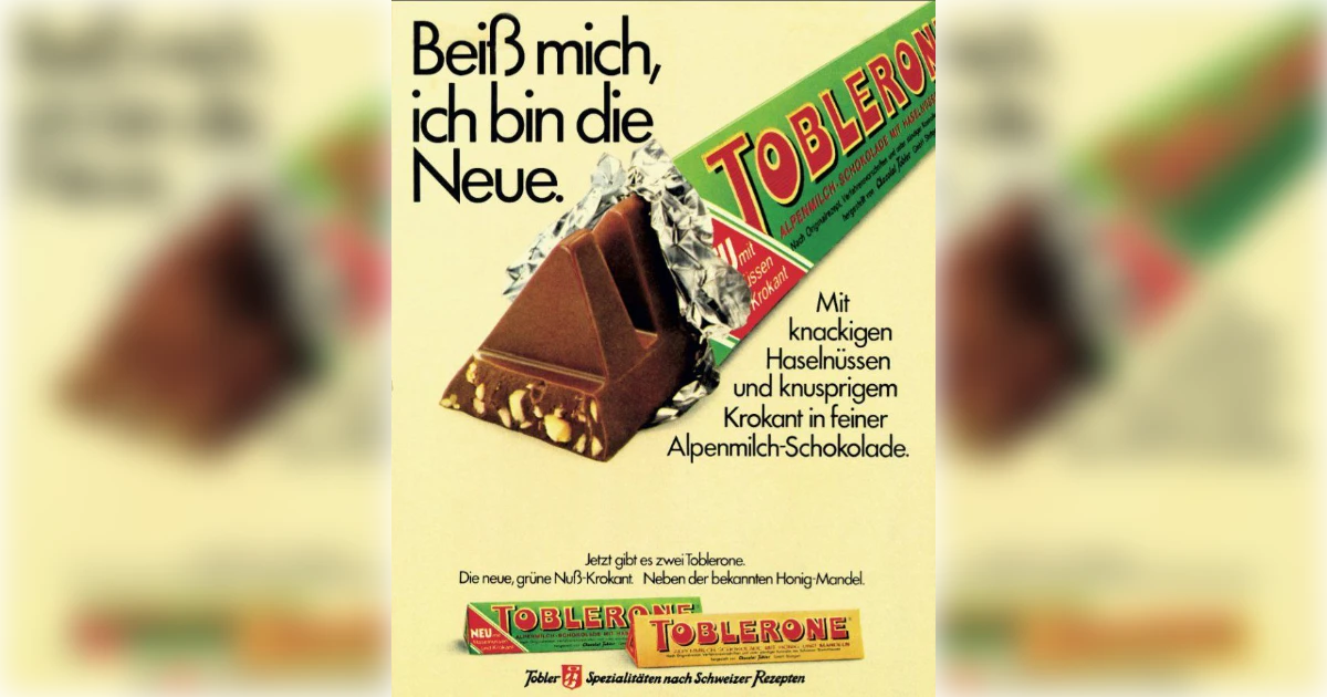 Toblerone Toblerone Vintage German Ad