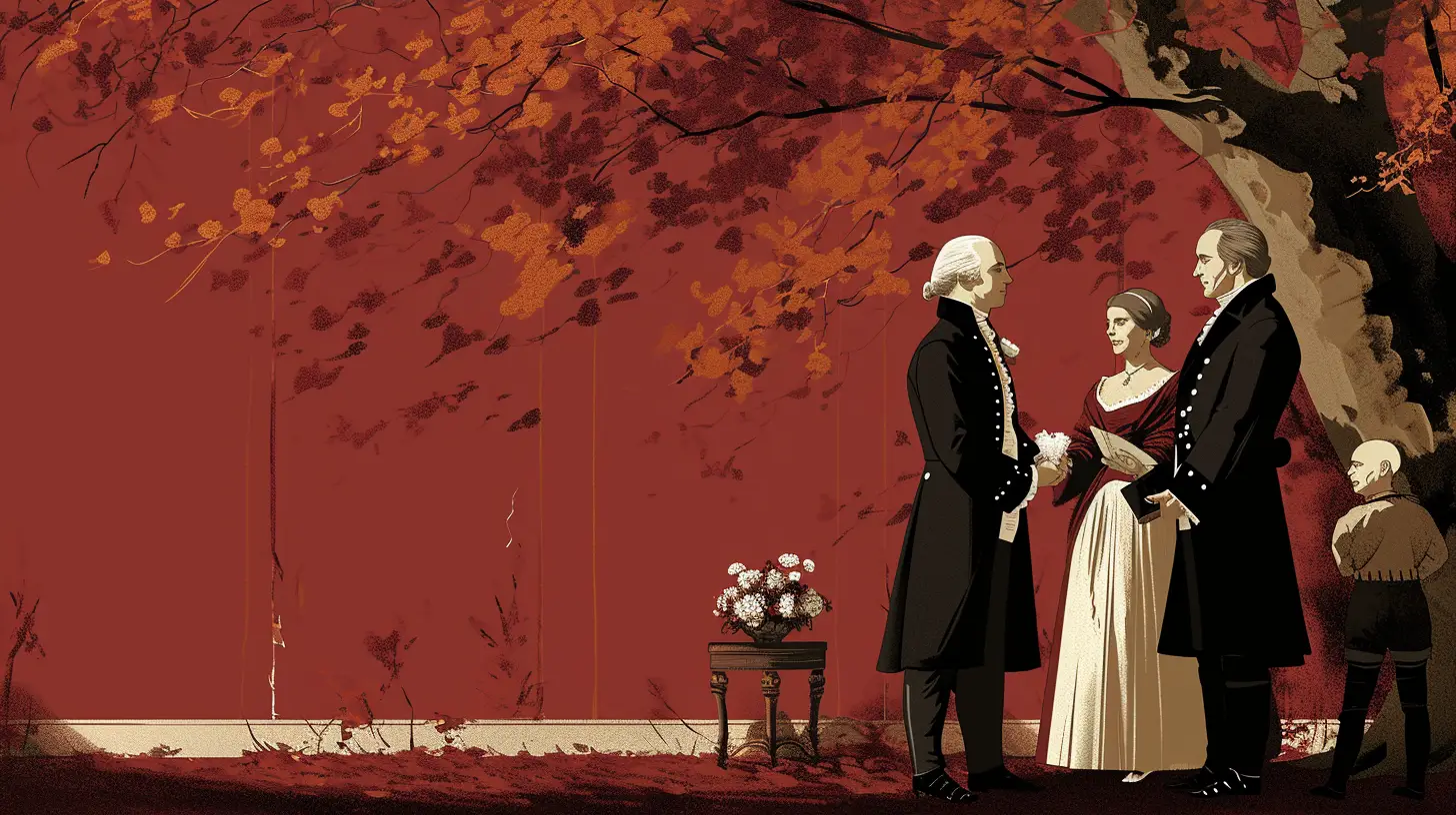 © History Oasis Benjamin Franklin Getting Married