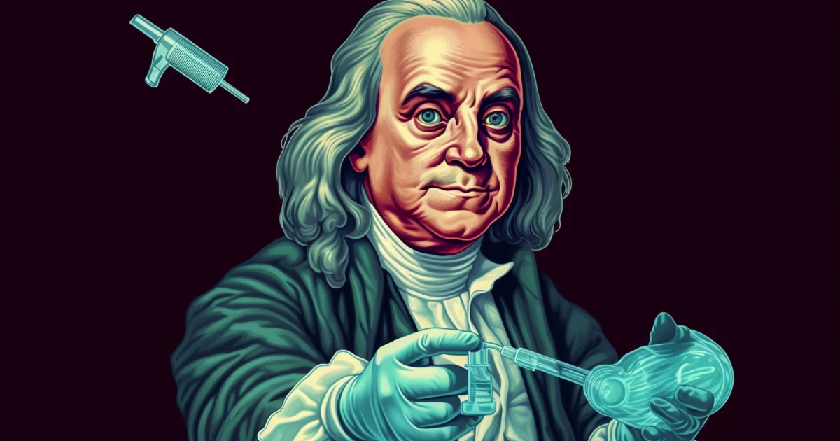 Benjamin Franklin 20 Small Pox