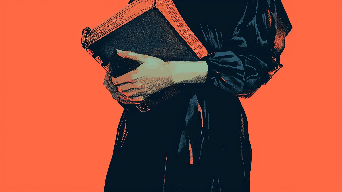 © History Oasis A Purtan Holding A Bible