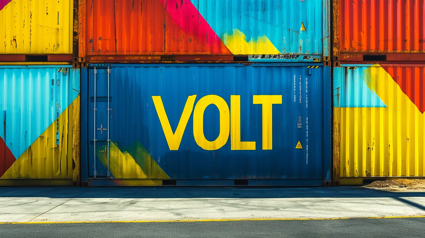 A Shipping Container That Says VOLT