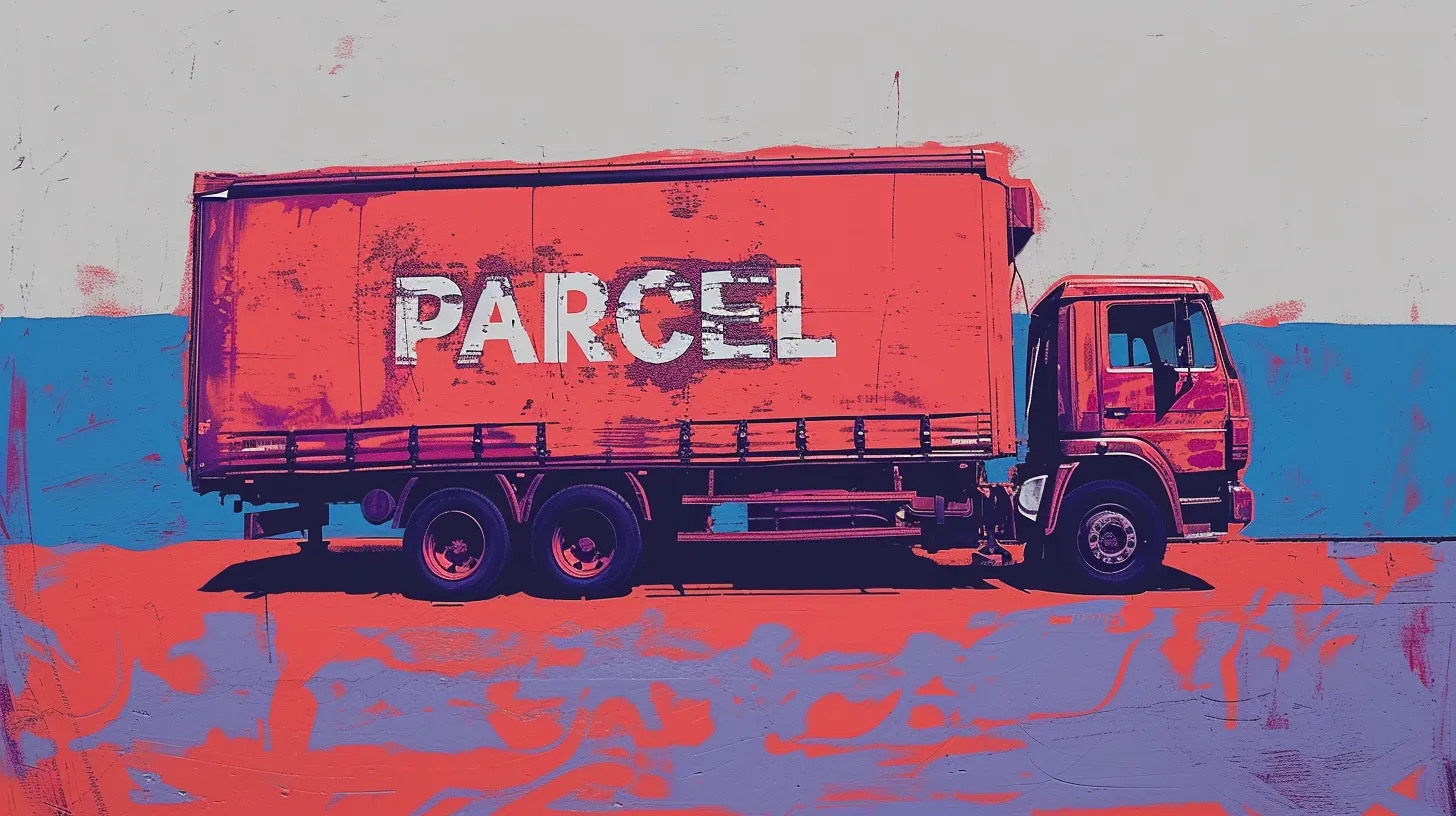 A Delivery Truck That Says PARCEL