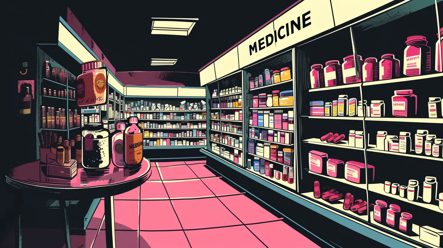 © History Oasis Drug Store That Says MEDICINE