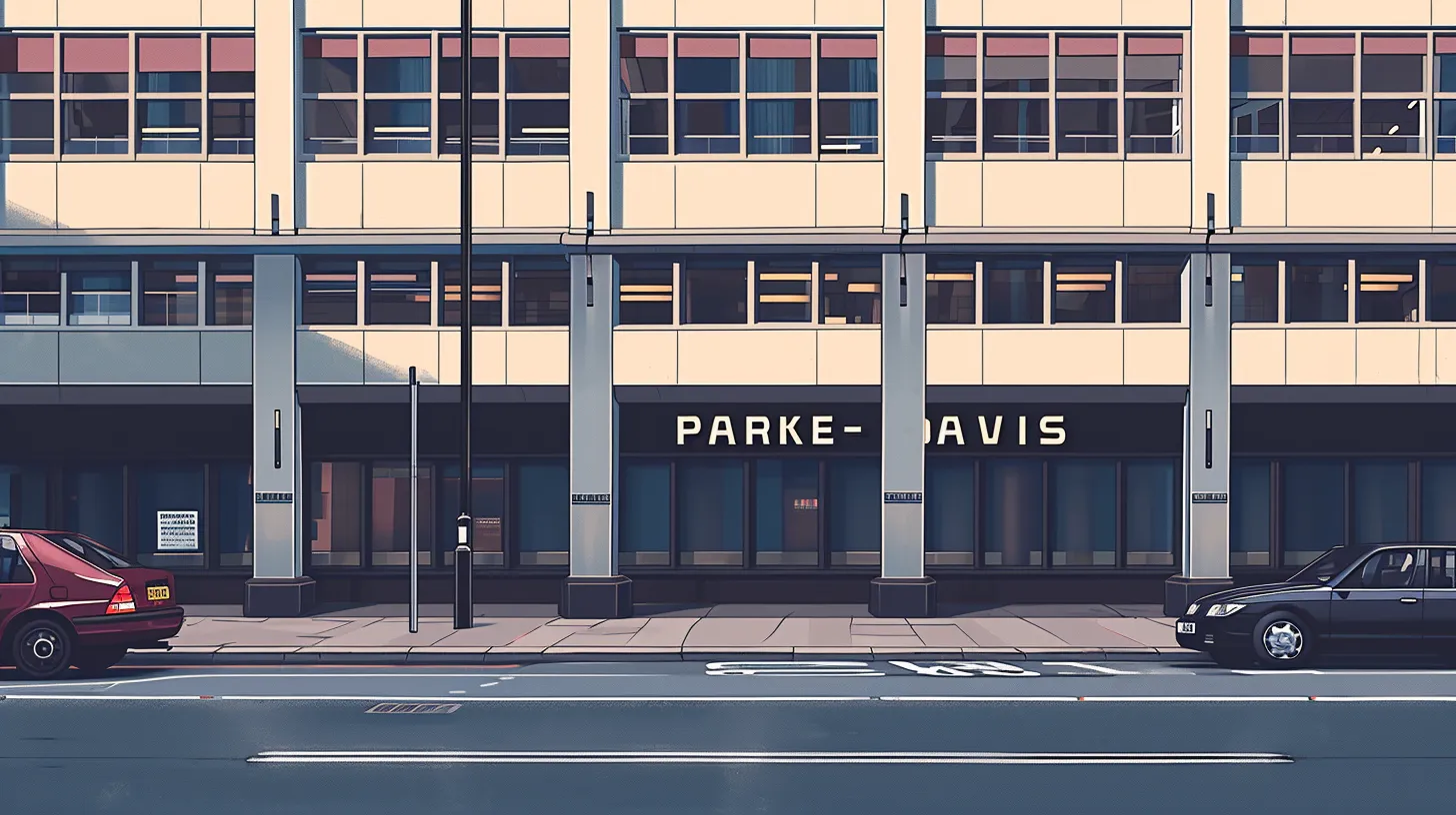 A Business Building That Says PARKE DAVIS