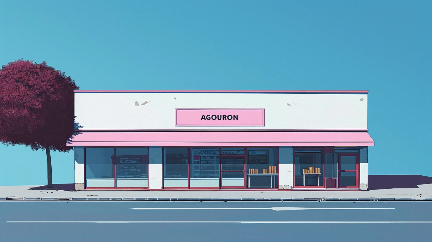 A Buisiness Building That Says AGOURON