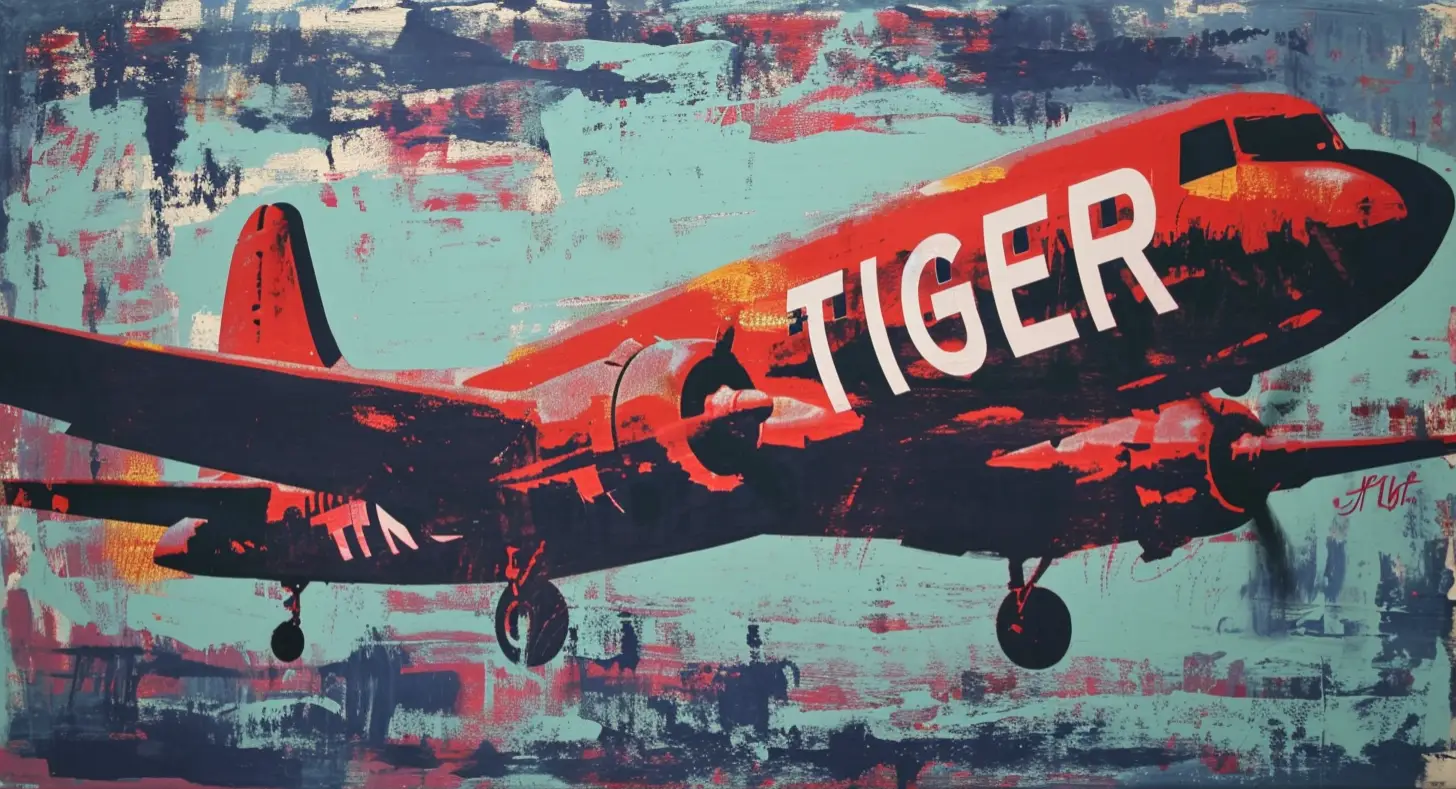 An Airplane That Says TIGER