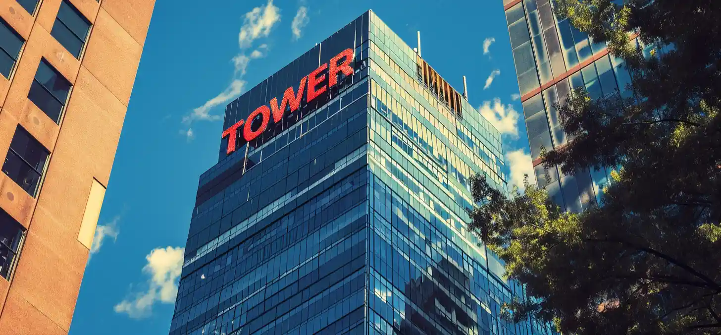 A Corporte Building That Says TOWER