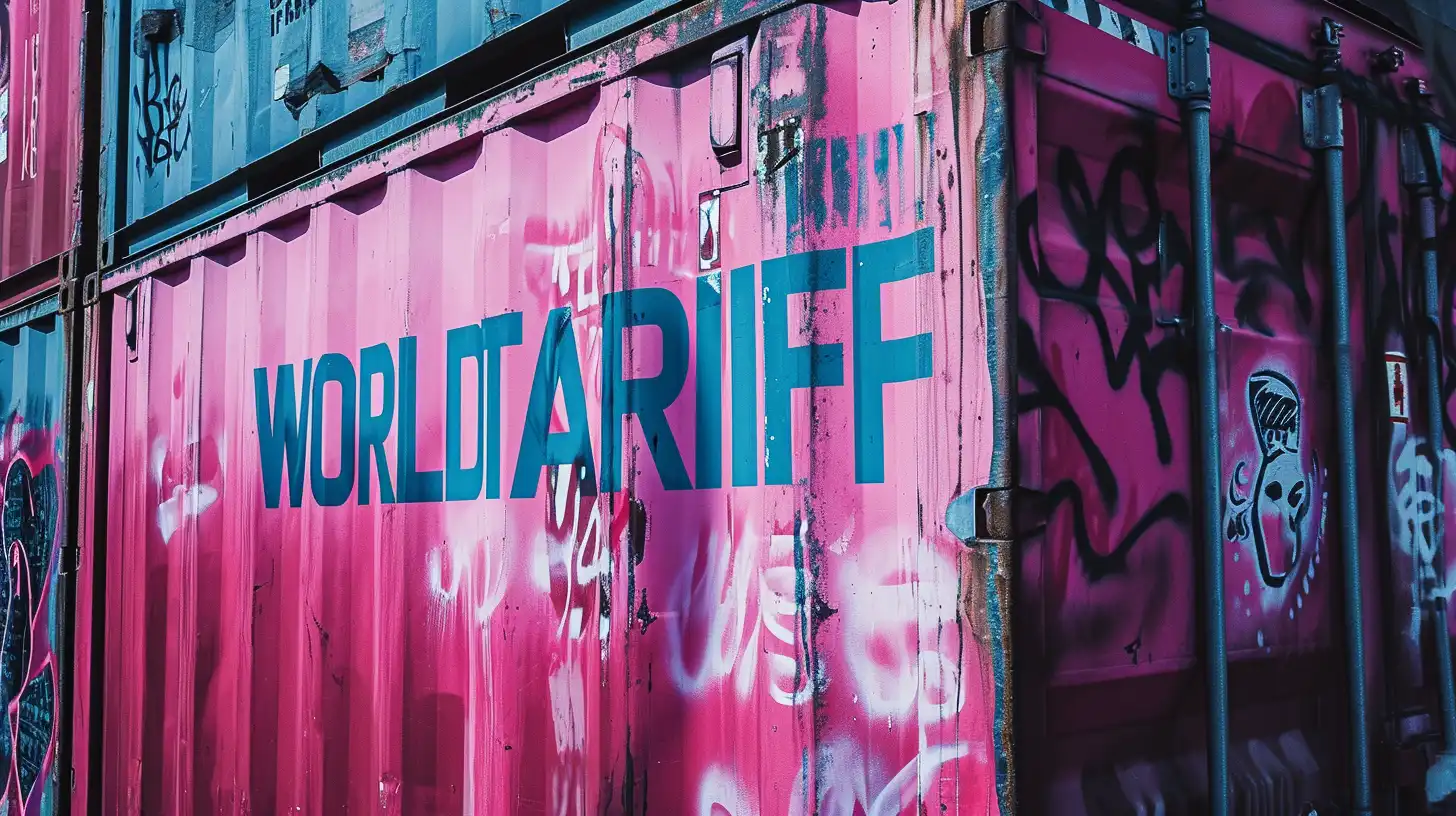A Shipping Container That Says WORLDTARIFF