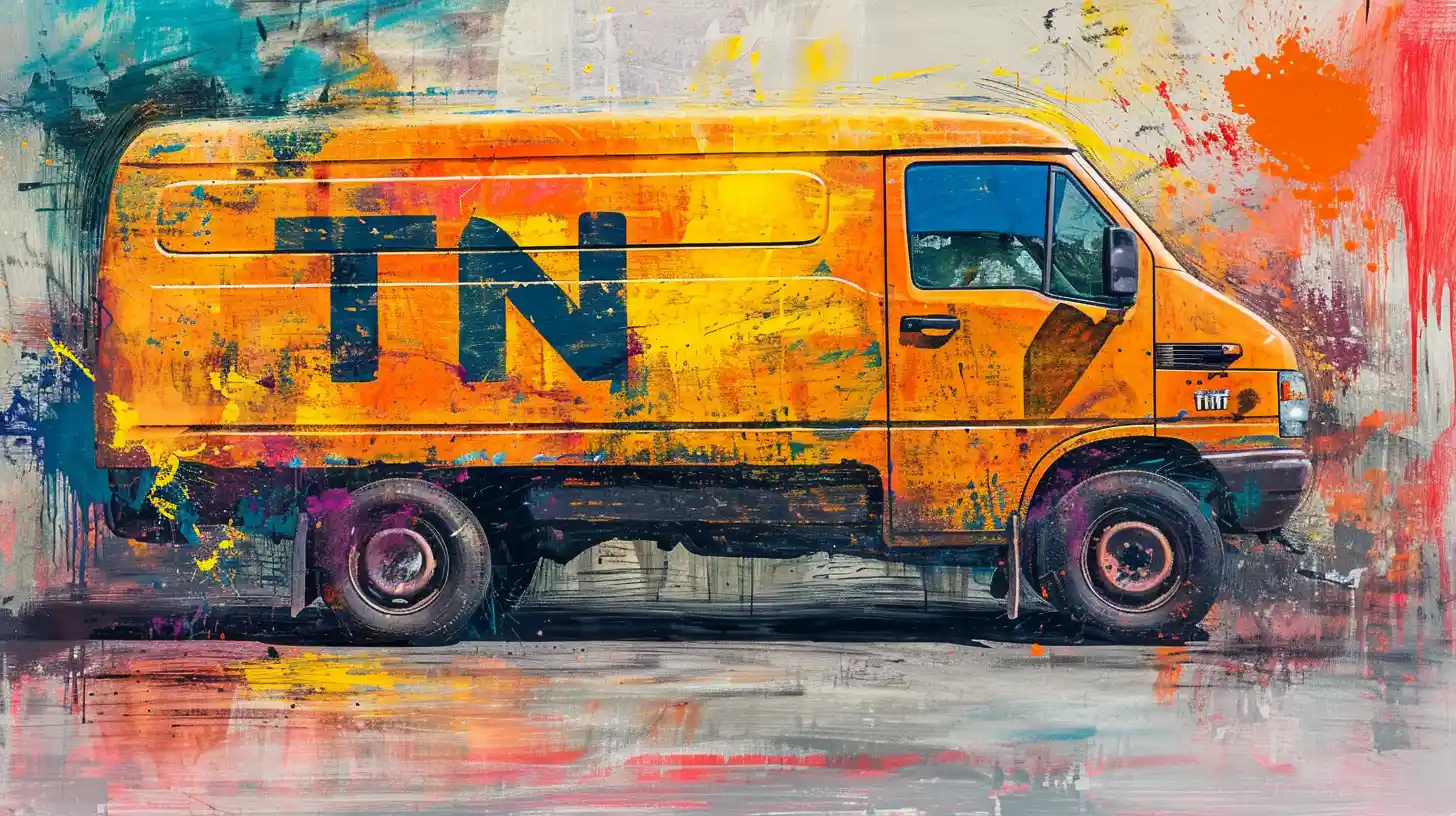 A Delivery Truck That Says TNT