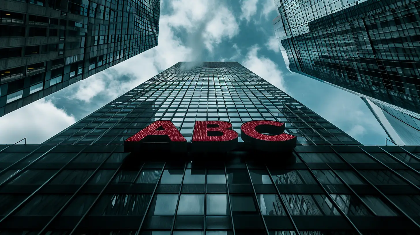 A Large Corporate Building That Says ABC