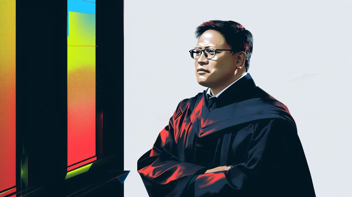 © History Oasis JENSEN HUANG Receiving An Honorary Doctorate