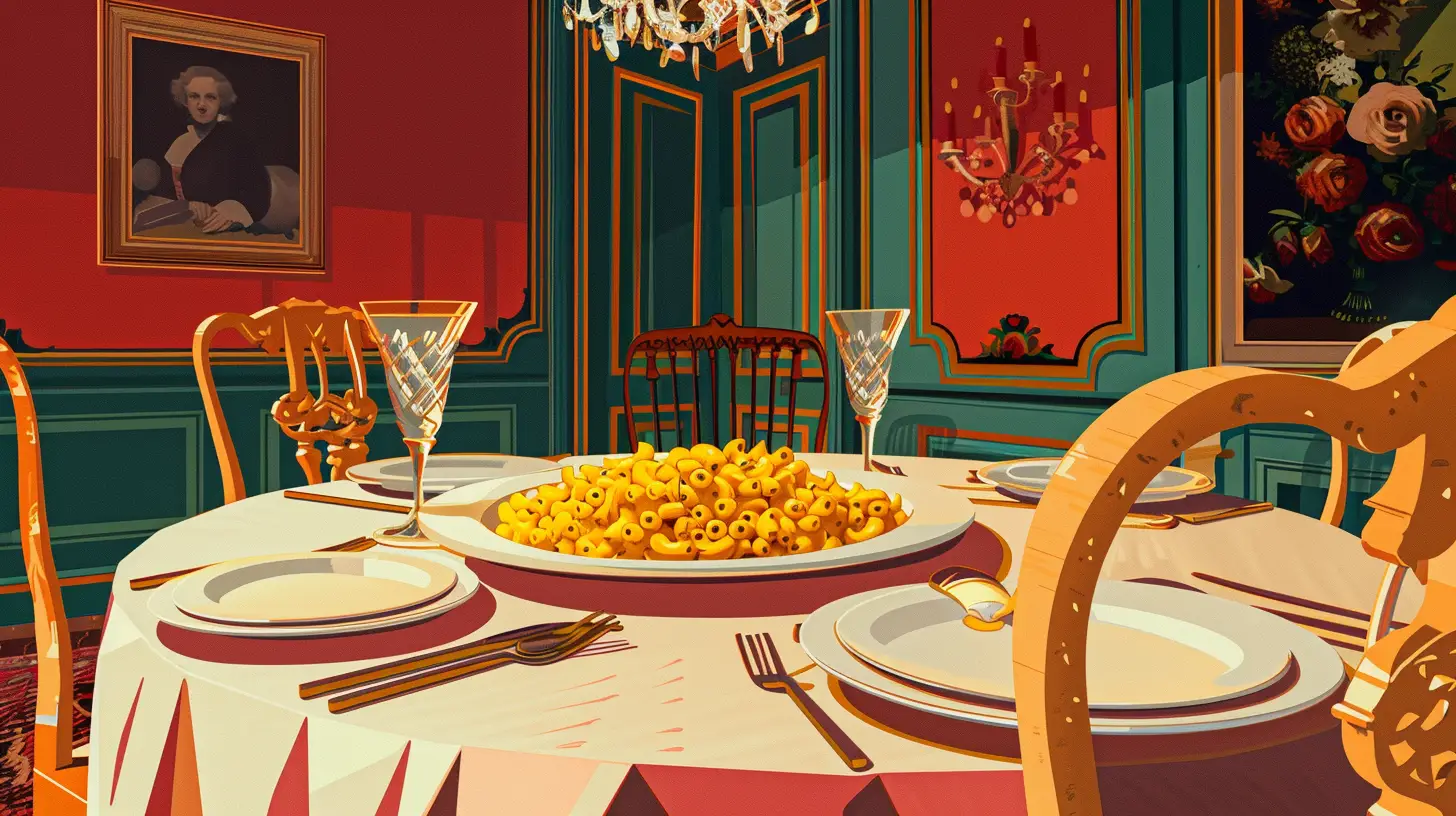 Mac And Cheese Table In A Virginia Mansion 1800s