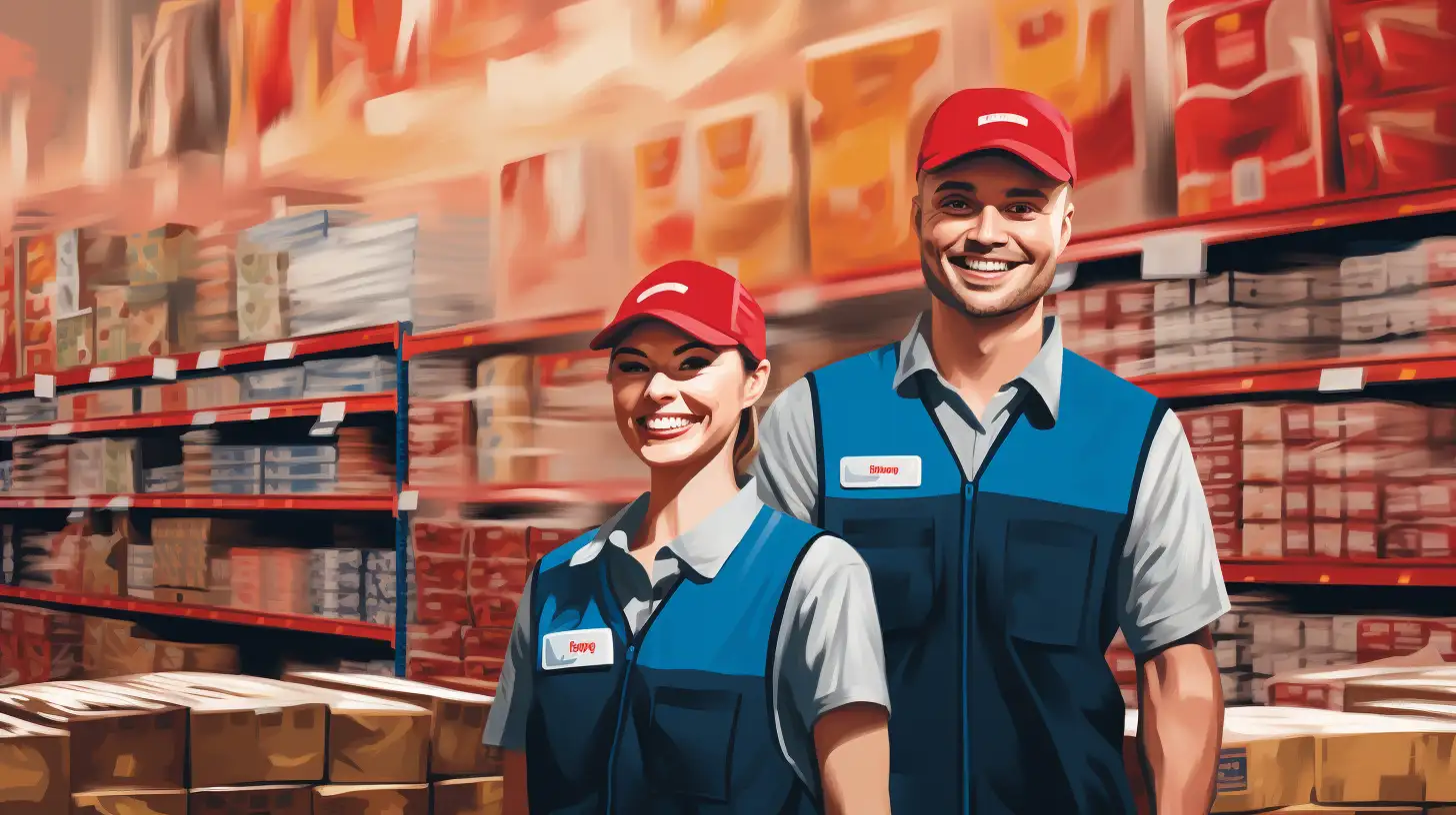 Happy Employees At A Costco Store
