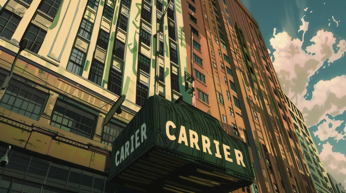 Corporate Building That Says CARRIER