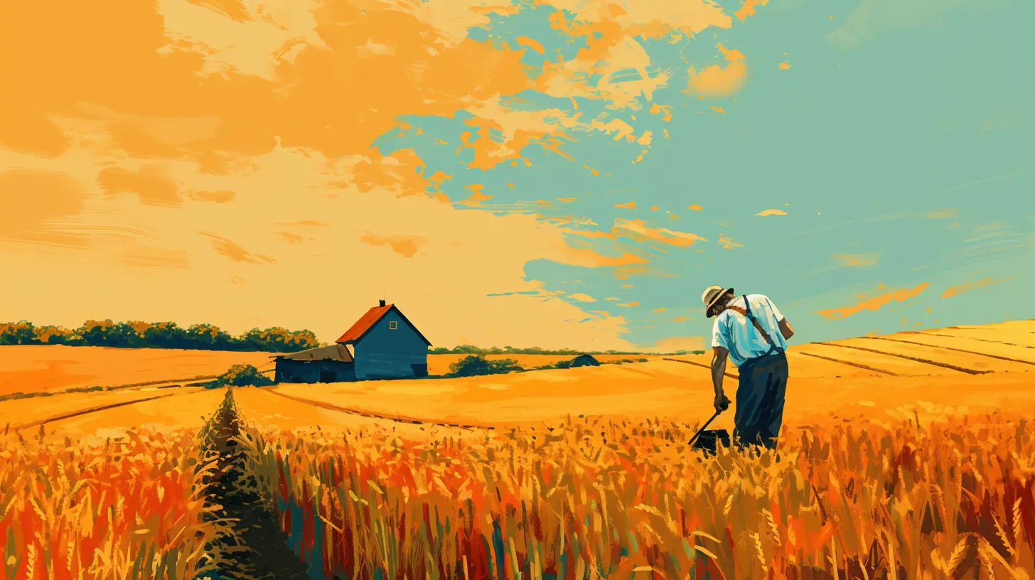 Indentured Servant Working On A Farm In Russia