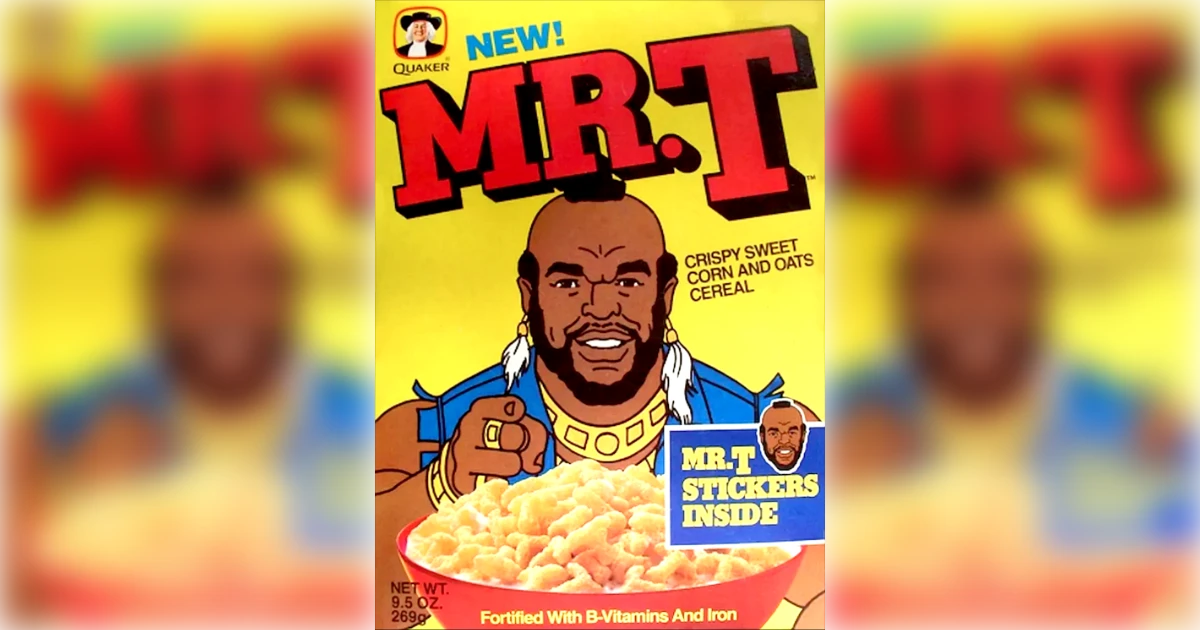 Quaker Oats Mr. T Cereal