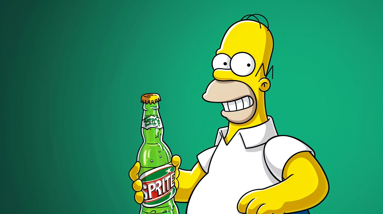 © History Oasis A Bottle Of Sprite Homer Simpson