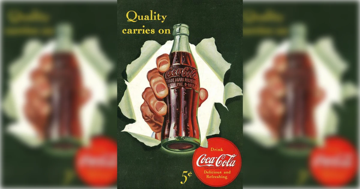 The Coca-Cola Company Vintage Coca Cola 205 Centt Ad
