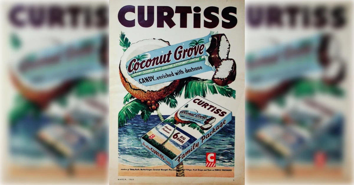 Curtiss Candy Company Coconut Grove Candy Bar