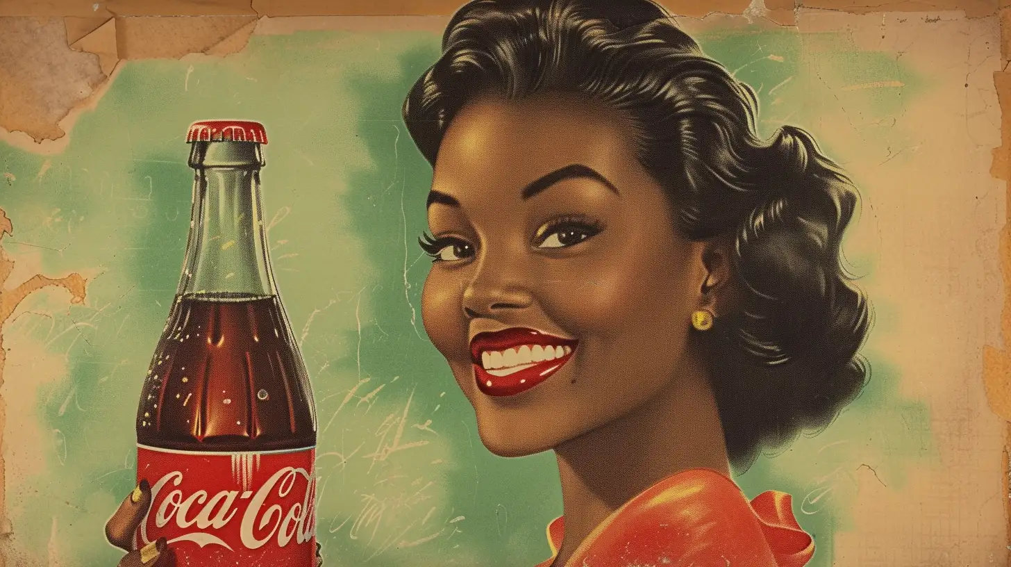© History Oasis Coca Cola Bottle Black Woman 1930s