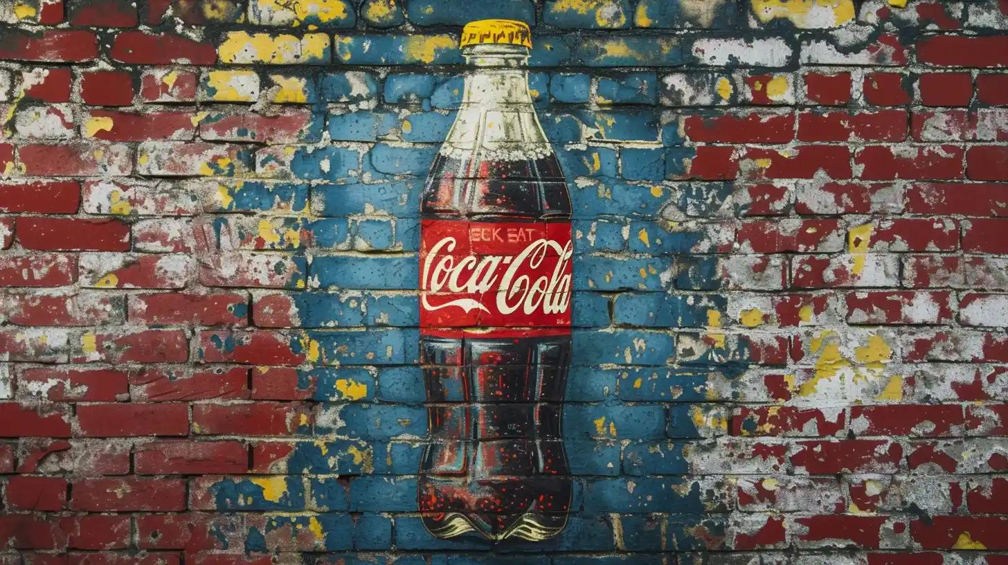 Coca Cola Painting On A Brick Wall
