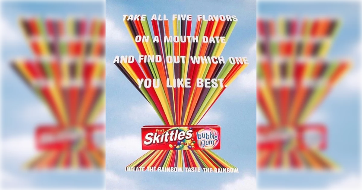 Skittles Bubble Gum Ad