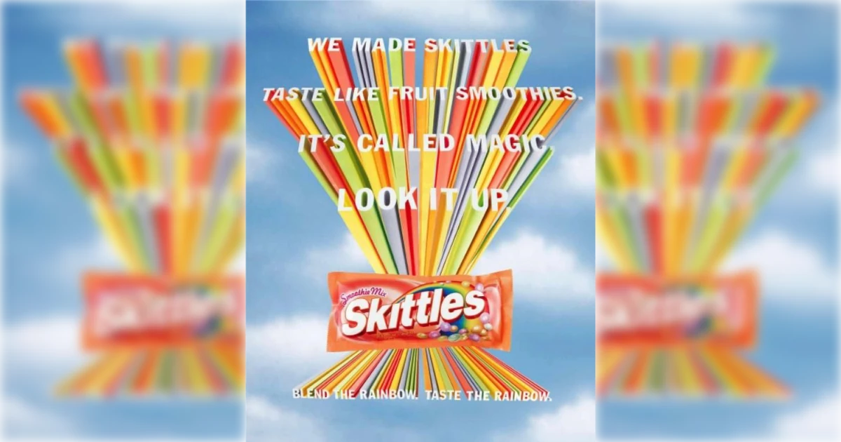 Skittles Skittles Smoothie Mix Ad