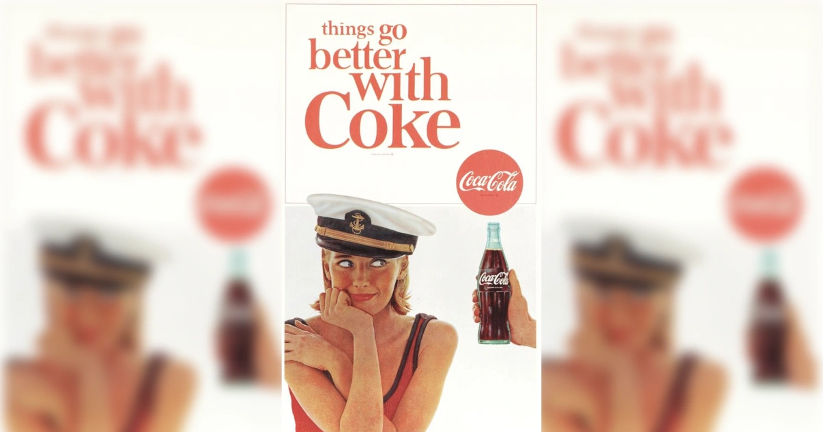 The Coca-Cola Company Things Go Better With Coke 20 Sailor Girl Ad