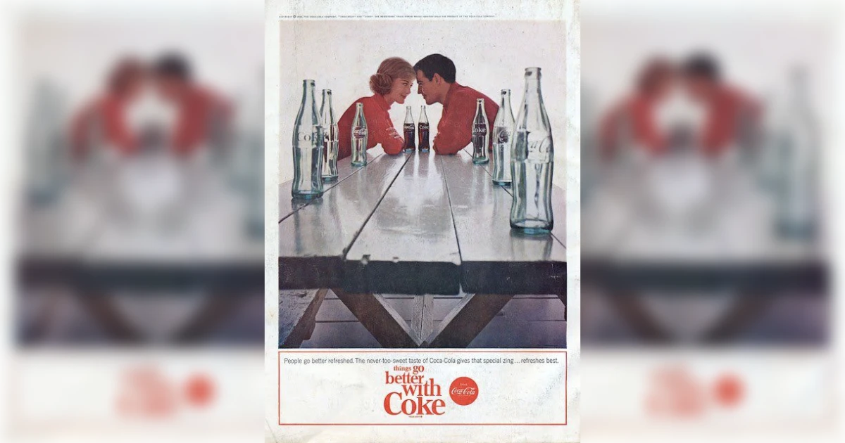 The Coca-Cola Company Things Go Better With Coke 20 Couple Ad