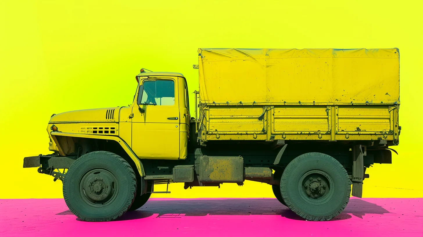 Neon Yellow Army Truck