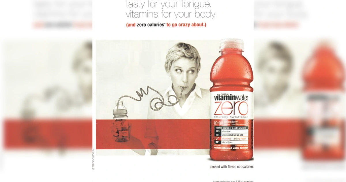 Ellen DeGeneres Ad 20 Vitaminwater