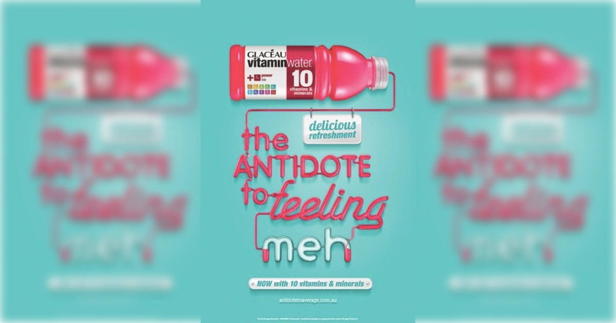 Vitaminwater Ad 20 The Antitode To Feeling Meh