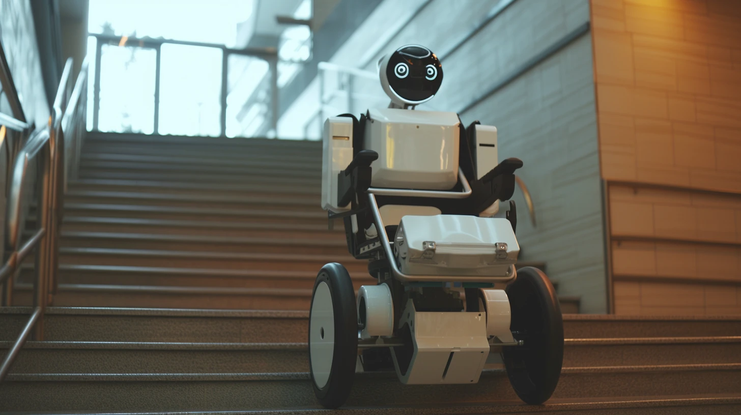 © History Oasis A Wheel Chair Robot