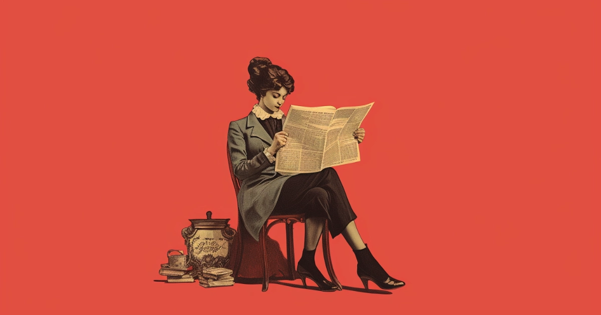 Reading A Newspaper
