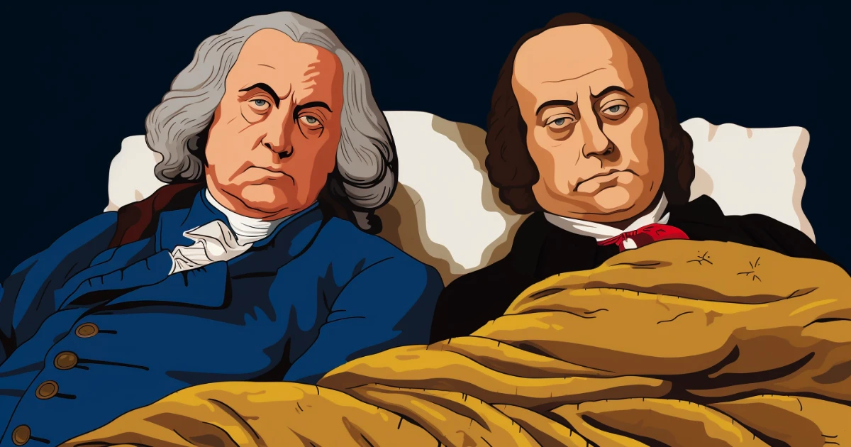 © History Oasis Benjamin Franklin And John Adams 20 Bed