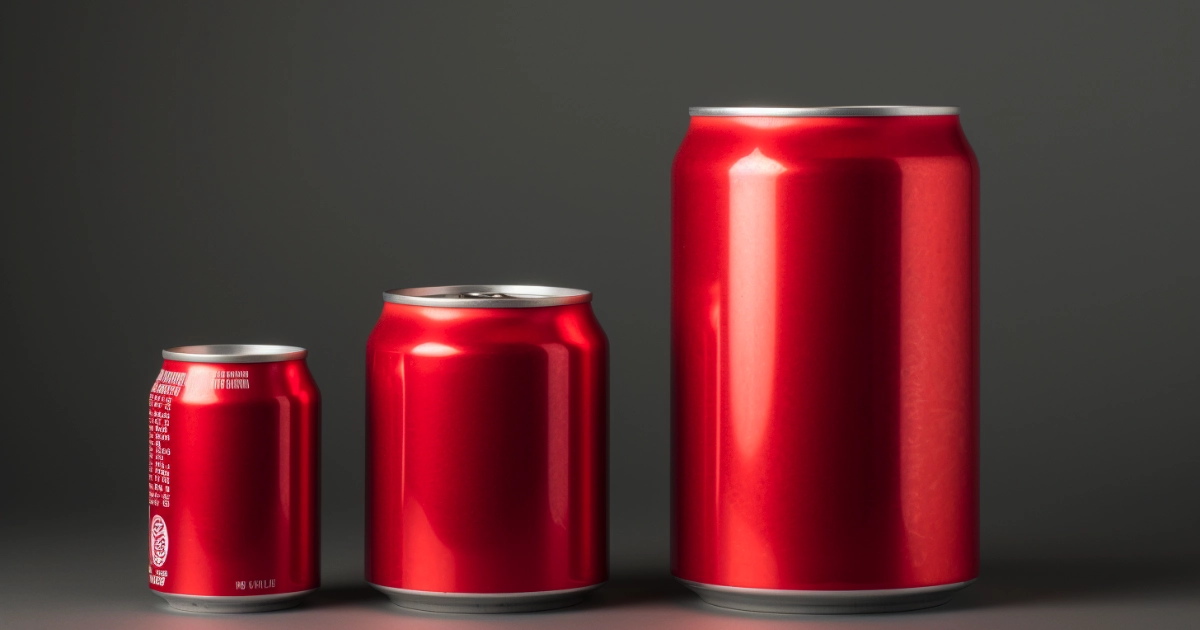 Coke Cans 20 Sizes