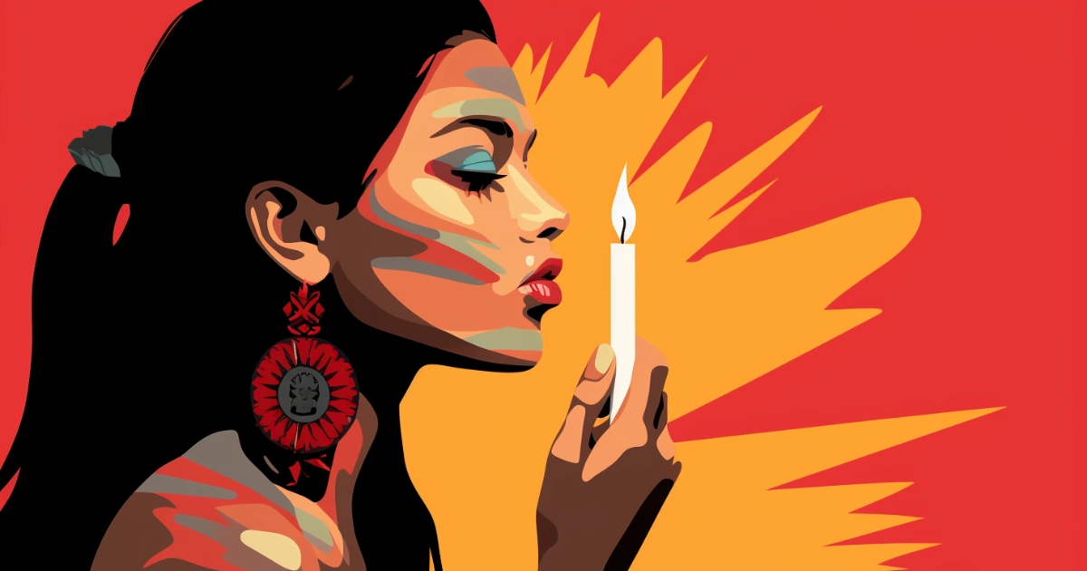 Aztec Girl 20 Candle