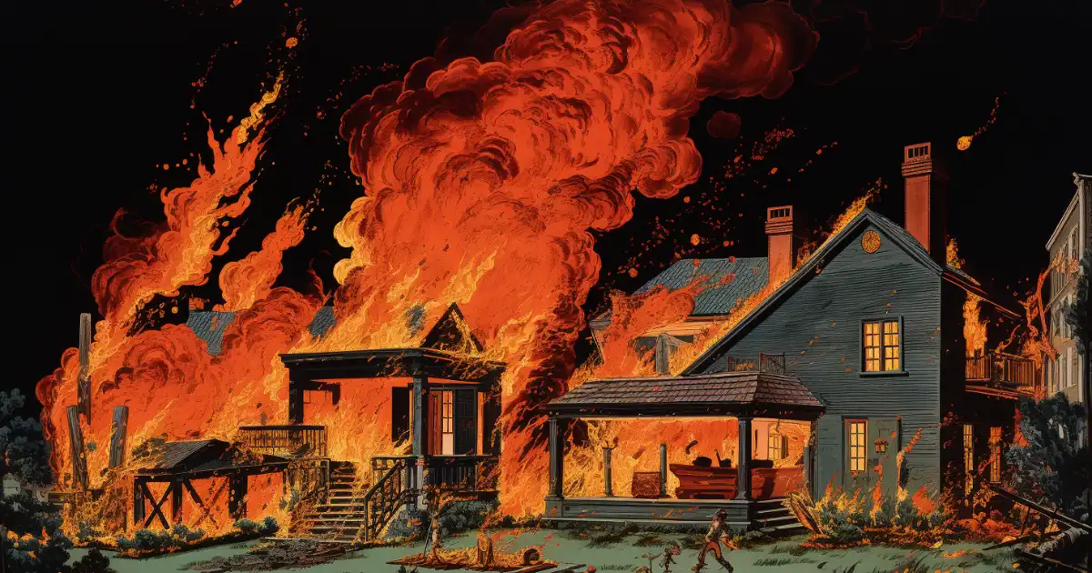 © History Oasis House On Fire