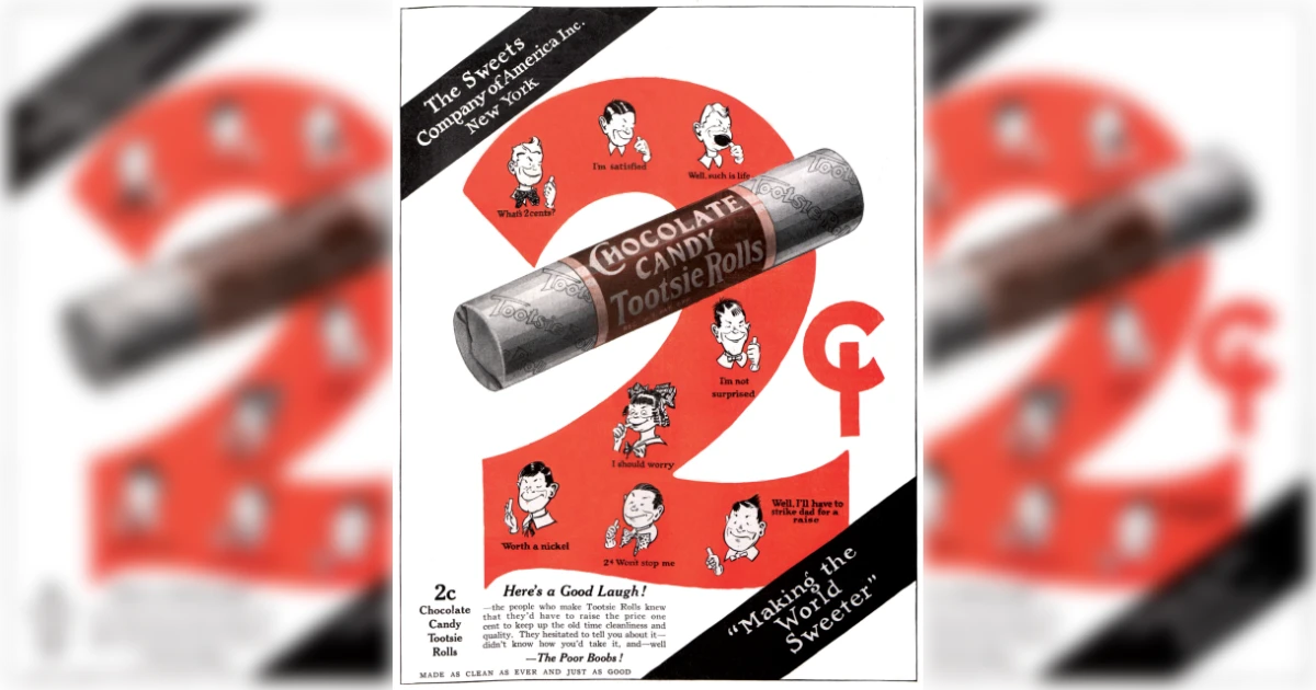 Original Tootsie Roll Ad