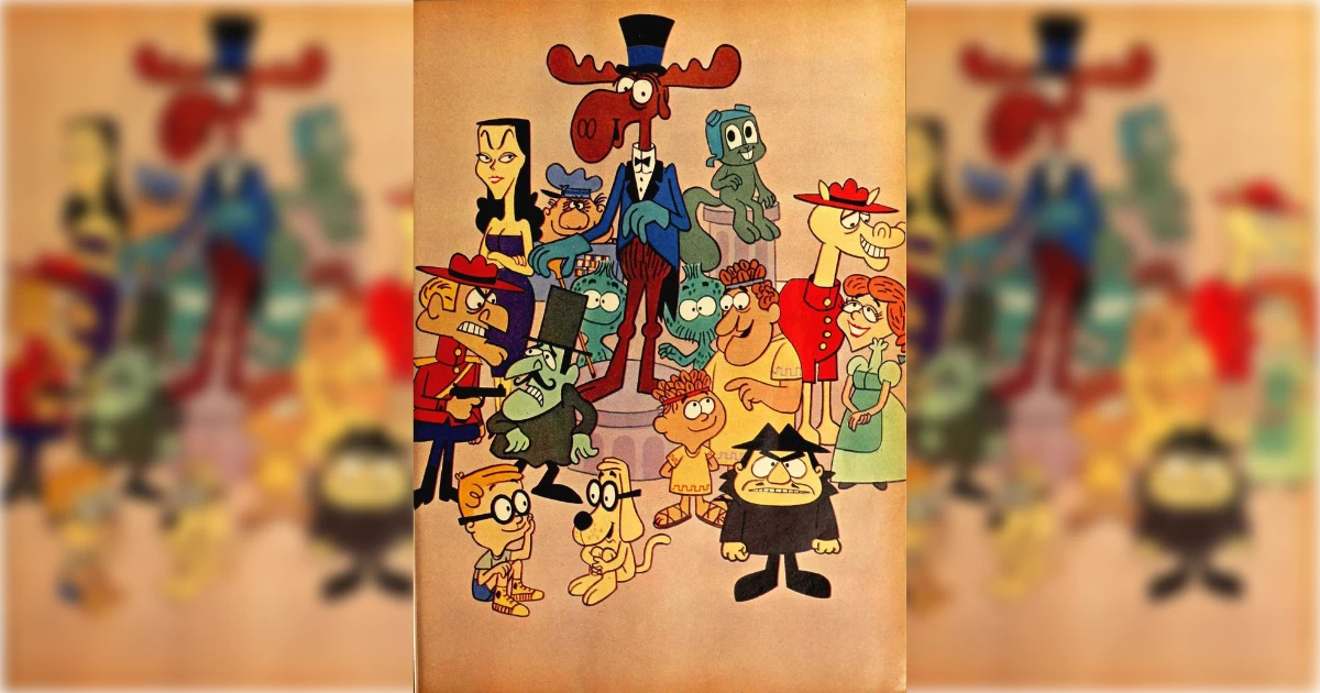 Rocky & Bullwinkle Rocky 20 26 Bullwinkle Vintage Poster