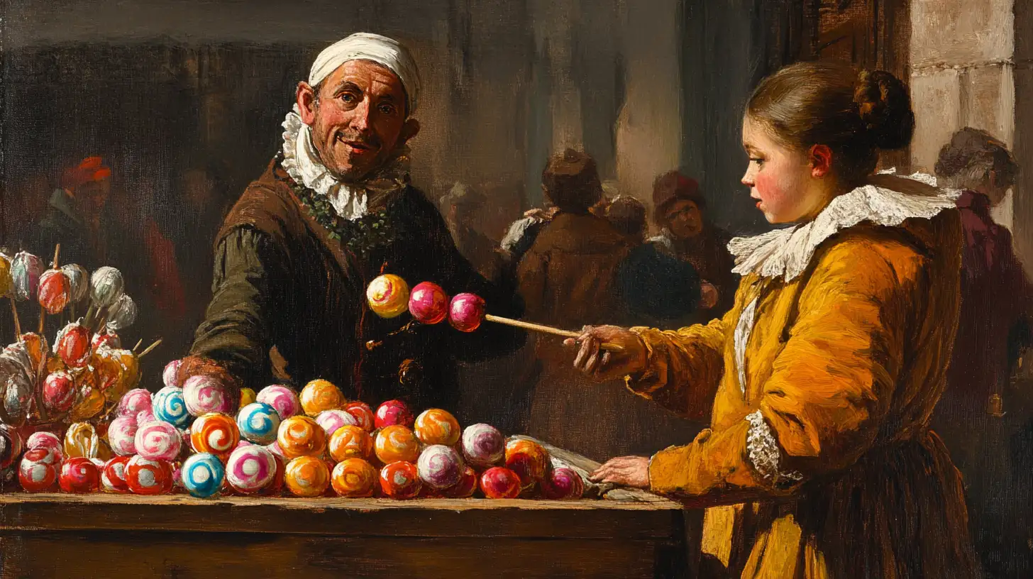 © History Oasis Lollipop Street Vendor