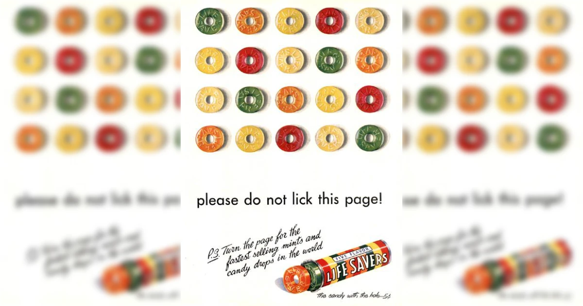 Life Savers Life Savers Don 27t Lick The Page Ad